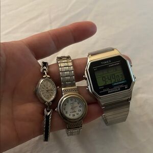 Timex  ,Elgin Vintage Watches Lot